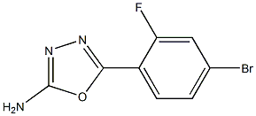 5-(4-bromo-2-fluorophenyl)-1,3,4-oxadiazol-2-amine