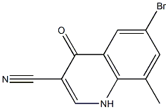 6-bromo-8-methyl-4-oxo-1,4-dihydroquinoline-3-carbonitrile Structural