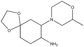 7-(2-methylmorpholin-4-yl)-1,4-dioxaspiro[4.5]dec-8-ylamine