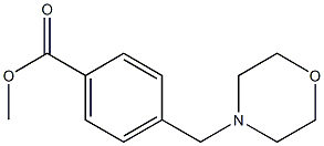 methyl 4-(morpholin-4-ylmethyl)benzoate Structural