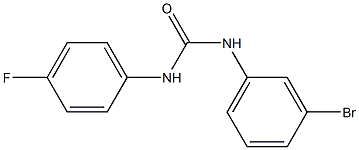 N-(3-bromophenyl)-N'-(4-fluorophenyl)urea Structural