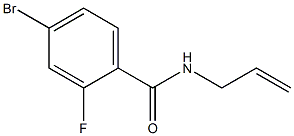 N-allyl-4-bromo-2-fluorobenzamide Structural