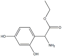 ethyl amino(2,4-dihydroxyphenyl)acetate Structural