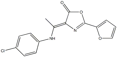 4-[1-(4-chloroanilino)ethylidene]-2-(2-furyl)-1,3-oxazol-5(4H)-one