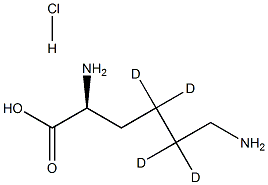 L-Lysine-4,4,5,5-d4  hydrochloride Structural