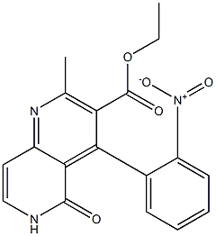 4-(2-Nitrophenyl)-2-methyl-5-oxo-5,6-dihydro-1,6-naphthyridine-3-carboxylic acid ethyl ester