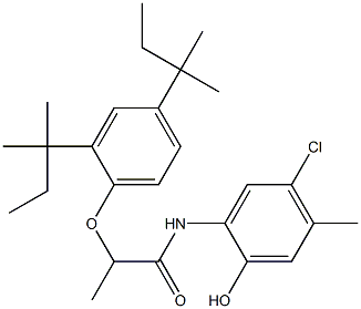 2-[2-(2,4-Di-tert-amylphenoxy)propanoylamino]-4-chloro-5-methylphenol