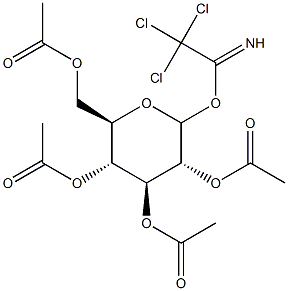 O-(2,3,4,6-Tetra-O-acetyl-D-glucopyranosyl) trichloroacetimidate Structural