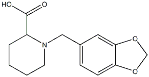 1-(1,3-BENZODIOXOL-5-YLMETHYL)-2-PIPERIDINECARBOXYLIC ACID Structural