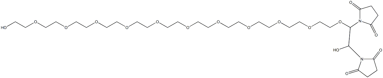 alpha, oMega-DisucciniMidyl dodecaethylene glycol Structural