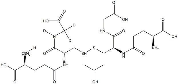 S-(2-Hydroxypropyl)glutathione-d3 Hydrochloride Structural