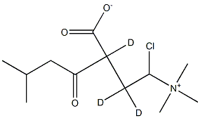 Isovaleryl-L-carnitine-d3 (chloride) Structural