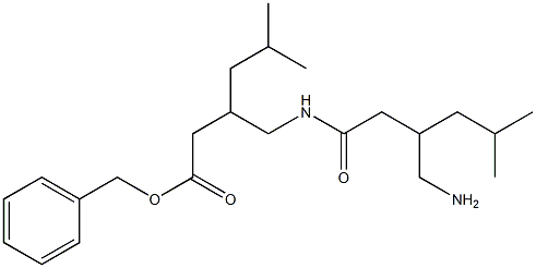 Benzyl 3-((3-(Aminomethyl)-5-methylhexanamido)methyl)-5-methylhexanoate Structural