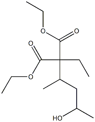 Diethyl 2-Ethyl-2-(4-hydroxypentan-2-yl)malonate Structural