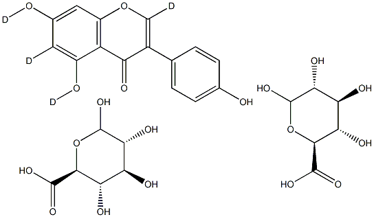 Genistein-d4 Diglucuronide Structural
