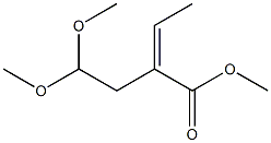 Z-Methyl 2-(2,2-Dimethoxyethyl)but-2-enoate Structural