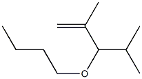 3-Butoxy-2,4-dimethyl-1-pentene Structural