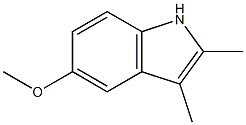 5-METHOXY-2,3-DIMETHYLINDOLE Structural