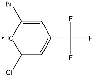 2-Bromo-6-chloro-4-(trifluoromethyl)phenyl Structural