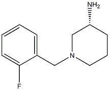 (3R)-1-(2-fluorobenzyl)piperidin-3-amine Structural