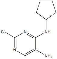 2-chloro-N4-cyclopentylpyrimidine-4,5-diamine Structural