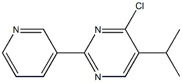 4-chloro-5-(1-methylethyl)-2-pyridin-3-ylpyrimidine Structural