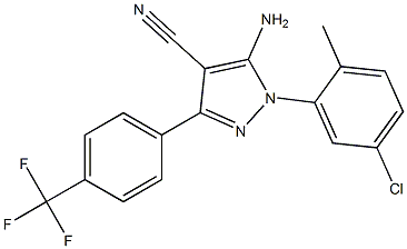 5-amino-1-(5-chloro-2-methylphenyl)-3-[4-(trifluoromethyl)phenyl]-1H-pyrazole-4-carbonitrile