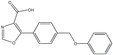 5-[4-(PHENOXYMETHYL)PHENYL]-1,3-OXAZOLE-4-CARBOXYLIC ACID Structural