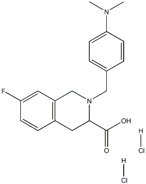 2-(4-dimethylamino-benzyl)-7-fluoro-1,2,3,4-tetrahydro-isoquinoline-3-carboxylic acid dihydrochloride