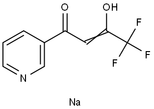 SODIUM 1,1,1-TRIFLUORO-4-OXO-4-PYRIDIN-3-YLBUT-2-EN-2-OLATE Structural