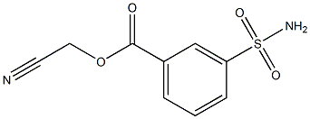 CYANOMETHYL 3-(AMINOSULFONYL)BENZOATE Structural