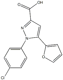 1-(4-CHLOROPHENYL)-5-(2-FURYL)-1H-PYRAZOLE-3-CARBOXYLIC ACID