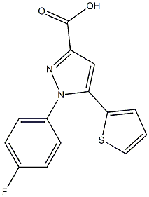 1-(4-FLUOROPHENYL)-5-THIEN-2-YL-1H-PYRAZOLE-3-CARBOXYLIC ACID