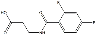 3-[(2,4-DIFLUOROBENZOYL)AMINO]PROPANOIC ACID Structural