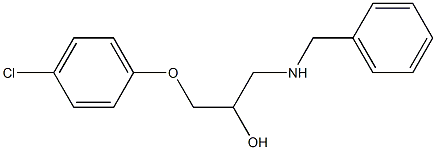 1-Benzylamino-3-(4-chloro-phenoxy)-propan-2-ol Structural