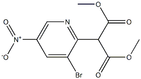 DIMETHYL 2-(3-BROMO-5-NITROPYRIDIN-2-YL)MALONATE Structural