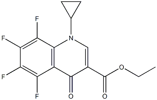 ETHYL 1-CYCLOPROPYL-5,6,7,8-TETRAFLUORO-4(1H)-OXOQUINOLINE-3-CARBOXYLATE Structural