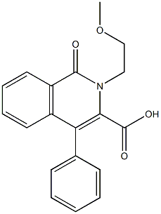 2-(2-METHOXY-ETHYL)-1-OXO-4-PHENYL-1,2-DIHYDRO-ISOQUINOLINE-3-CARBOXYLIC ACID