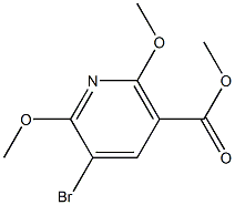 5-BROMO-2,6-DIMETHOXY-NICOTINIC ACID METHYL ESTER Structural