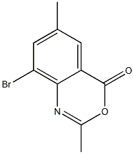 8-bromo-2,6-dimethyl-4H-3,1-benzoxazin-4-one Structural