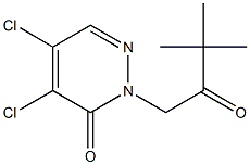 4,5-dichloro-2-(3,3-dimethyl-2-oxobutyl)-3(2H)-pyridazinone Structural