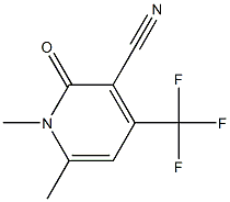 1,6-dimethyl-2-oxo-4-(trifluoromethyl)-1,2-dihydro-3-pyridinecarbonitrile Structural