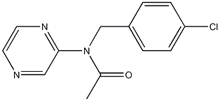 N-(4-chlorobenzyl)-N-(2-pyrazinyl)acetamide Structural