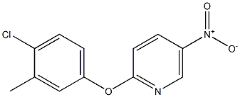 2-(4-chloro-3-methylphenoxy)-5-nitropyridine Structural