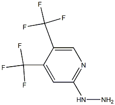 2-hydrazino-4,5-bis(trifluoromethyl)pyridine Structural