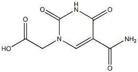 [5-(aminocarbonyl)-2,4-dioxo-3,4-dihydropyrimidin-1(2H)-yl]acetic acid Structural