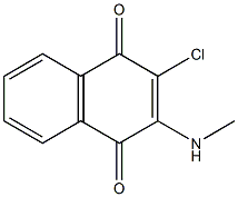 2-chloro-3-(methylamino)naphthoquinone Structural