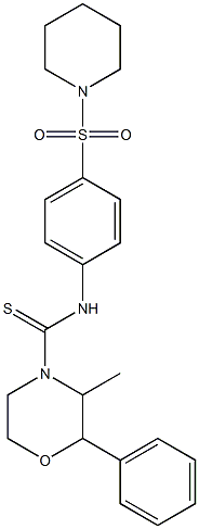 N4-[4-(piperidinosulfonyl)phenyl]-3-methyl-2-phenylmorpholine-4-carbothioamide