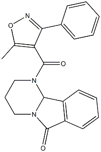 1-[(5-methyl-3-phenylisoxazol-4-yl)carbonyl]-1,2,3,4,6,10b-hexahydropyrimido[2,1-a]isoindol-6-one