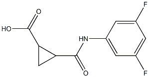 2-[(3,5-difluoroanilino)carbonyl]cyclopropanecarboxylic acid Structural